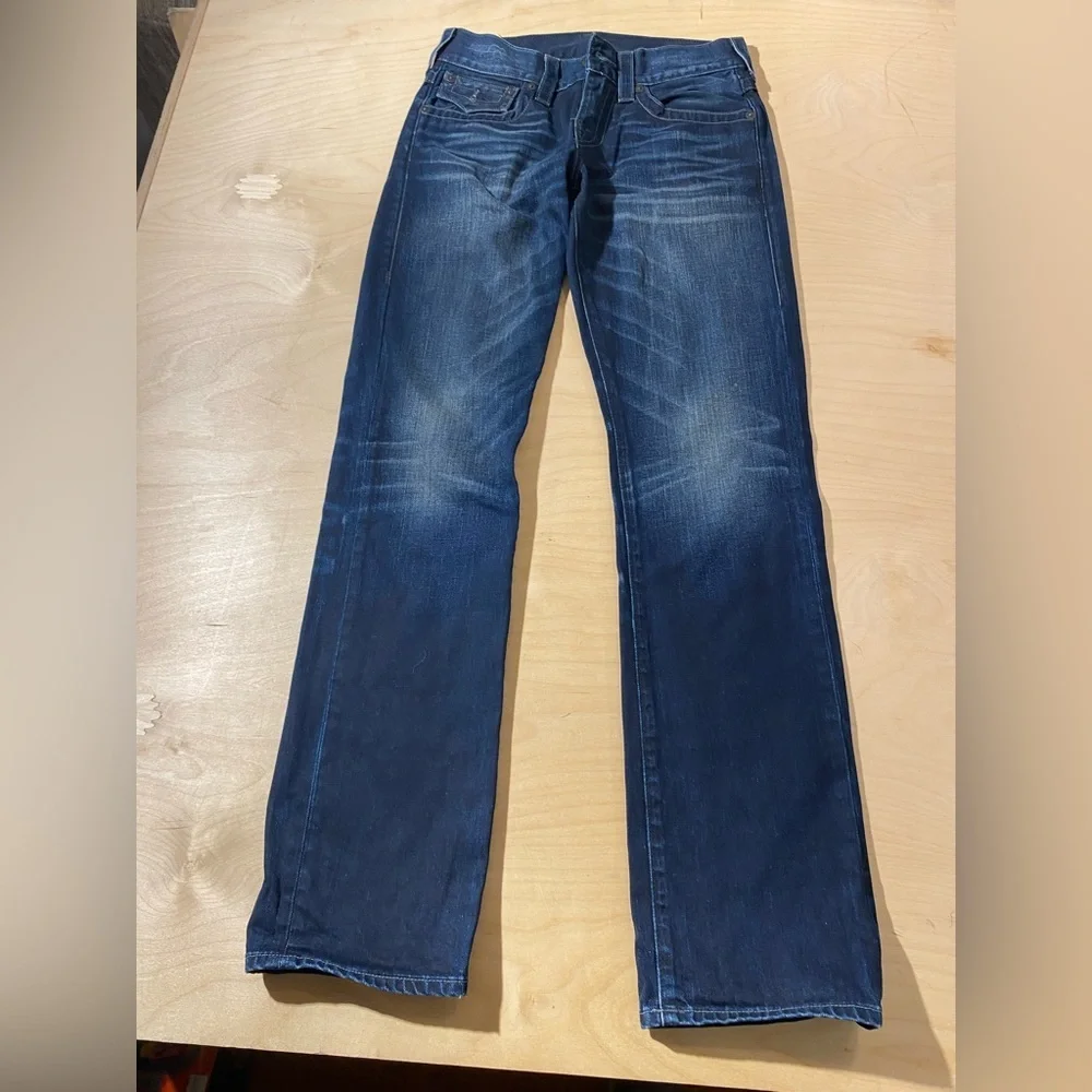 True Religion Ricky Relaxed Straight Jeans size 28 x 33 (LQ)